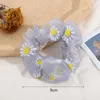 LED leuchtende Blume Haar Seil Scrunchies Zubehör Haarband Pferdeschwanz Halter Kopfbedeckung elastische einfarbige Haarbänder