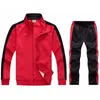 Jogging kläder Två datorer sweatsuits Tracksuit män Team Track kostym Zip Jacket Sweatpants Joggers Tracksuits Sport kostymer set