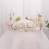 Romantiska Kvinnor Headband Sweet Butterfly Flower Fairy Wreath Hairband Party Headpiece Bridal Bröllop Smycken Tillbehör XH J0121