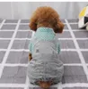Hundklädkläder Höst och vinter Pet för Teddy Small Cat Bomei Bear Method Fighting Puppy Round Dot Belt Pants