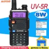 Baofeng UV-5R 8W True High Power 8 Watt potente Walkie Talkie a lungo raggio 10 km Dual Band Radio bidirezionale CB Caccia uv5r portatile