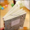 ANMÄRKNINGAR Notepads Business Industrial4pcs/Set Kawaii Söta blommor fåglar Animal Notebook målning av dagbokbok Journal Record Office School S