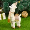 Casa Desenzenagem Alpaca Boneca Doll Festa Decoração 2022 Presente de Ano Novo para Crianças Adornos de Navidad Decorações de Natal