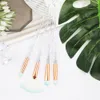 10 pièces diamant pinceaux de maquillage ensemble femmes fond de teint poudre Blush ombre à paupières lèvres cosmétique coloré pour maquillage outils