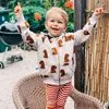 Baby Höst Mini Brand Sport Sweatshirt och Byxor uppsättning för barn Bomull Långärmad Hoodie kostym Toddler Boys kläder 211029
