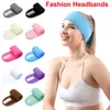 Facial Spa Diademas Maquillaje Hairbands Ducha Banda para el cabello Niñas Turban Sport Headwraps Toalla de algodón Hairlace con Magic Tape Face Wash Yoga Running Workout HairPins