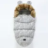 -30 degrés bébé sac de couchage hiver hors enveloppe coupe-vent épais bébé poussette chancelière polaire chaud sac de couchage pour bébés 0-24M 220225