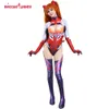 Asuka Langley Soryu Cosplay EVA Cosplay Garage Kit Ver 3D Impresso Plugsuit Jumpsuit Cosplay Costume P230411