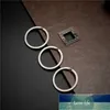 10 stks 32mm sleutelhanger metalen zilveren kleur split ringen met nikkel kompas sleutelhanger sleutel FOB DIY-accessoires P003