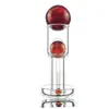 JEMQ 90Degree 14Male 20mm Wide Full Weld Seamless Smoking Quartz Banger With Pill Glass Marble Ruby Pearls