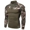 Men's T-Shirts S.ARCHON Tactical Men Camo Cotton Long Sleeve Army Combat T-shirt Elastic Breathable Tshirts Clothing