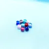 925 Ayar Gümüş Pembe / Kırmızı / Mavi / Şeffaf CZ Murano Cam Boncuk Orijinal Pandora Charm Bilezik Takı Yapımı DIY Hediye S0531