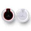 Qi chargeur sans fil cristal rond chargeur station d'accueil pour IPhone 13 12 11 X 8 Plus pour Samsung Galaxy Note 20 S21 Ultra Plus S8 avec boîte de vente au détail