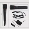 Microfono professionale portatile per karaoke Ricevitore per microfono dinamico senza fili cablato Studio UHF per amplificatori vocali per canto KTV