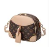 Messenger Bag Femal Style Printing Korean Round Handbag Trendy Ladies Shoulder Texture Temperament Små Väskor