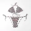 Bikinis de diseñador Marca de lujo Bikini triangular Conjunto Push Up Traje de baño Traje de baño para mujer Trajes de baño de playa de verano