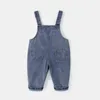 Tulumlar Children039s Denim Suskarcılar İlkbahar ve Sonbahar Bebek Moda Pantolon Erkek Kızlar Pantolonlar Sevimli Çocuklar Kumaş2591149