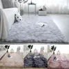 Fluffy Rug Plush Carpet Thick Bed Carpets Anti-slip Floor Living Rugs Tie Dyeing Velvet Kids Room Mat