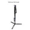 Professional Video Monopod Kit Unipod with Fluid Head Travel Tripod Stand for DSLR Camera Telescopic Camcorders Gopro