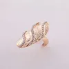 Rhinestone Crystal Golven Design Band Ringen 10 stks / partij 2 kleuren Retro Exquisite Queen Gold / Silver Finger Nail Ring L3098