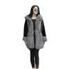 L455 Faux LbBack Fur Coat Kvinnor Furrockar Vinterrockar Kvinnor 210816