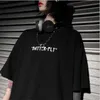 Drop Hip Hop T-shirt Oversize Harajuku Moda Streetwear Dla Kobiet Kolor Motyl Tshirt Krótki Rękaw Bawełniany 210706