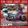 مجموعة الجسم ل Yamaha FJR-1300 FJR1300A FJR 1300 A CC-2012-2012 Bodywork Pink Silvery 108NO.127 FJR-1300A 2008 2009 2009 2012 2012 FJR1300 07 08 09 10 11 12 oem fleading