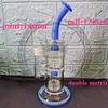 Waterpijp Waterpijp Kleurrijke Solide Lichtgevende Glow Kleur Silicon Downstem Glazen Bowl Bongs