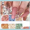 Salon paznokci zdrowie Beautynail Glitter Arkins, nieregularna folia kolorów, iluzja