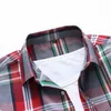 Modeplaidskjorta Män Sommar Casual Kortärmad T-shirts Mens Plus Size Beach Hawaiian Tops Blouse Male 5XL 6XL 7XL 210628