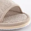 Slippers Sijimingsu Open Linen Men's Star El Special High Grade Indoor Floor Couple Women's Cotton