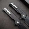 1PCS最高品質のMordax Flipper Tactical Folding Knife CPM-20CV Black Blade CNC Aviation Aluminum Handle Outdoor EDC Pocket Folderナイフ