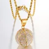Hip Hop Iced Out Bling Basketball Stainess Steel Necklaces Pendants For Men Jewelry Charm With Chains9723283