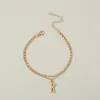 Цепочка ссылок Bohemian Gold Color Letter K Beads Браслеты для женских модных наборов минималистские украшения подарки Trum22