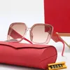 2021 Óculos de Sol de Designer de Luxo para Homens Mulheres Espelho Metal Frame Piloto Sunglass Clássico Vintage Eyewear Anti-UV Ciclismo Driving 1 Pcs Moda Sun Óculos com Caso