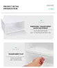 Anti oxidation magnetic absorption plastic shoebox Storage Boxes transparent flip type dust-proof clothing bag cosmetic