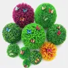 Dekorative Blumenkränze (10–30 cm), künstliche grüne Graskugel, Kunststoff-Pflanzenornament, Party-Dekoration, Gartendekoration, Hochzeit, Zuhause