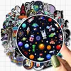 50pcSlot Astronaut Cartoon Stickers For Space Fans StickerBomb Laptop Guitar Skateboard Auto Bagage Helm Waterdicht Dec6722878