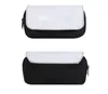 3pcs Cosmetic Bags Sublimation Move DIY White Blank Polyester Double Layer Makeup Bag