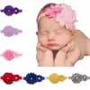 12pcs/lot Cute Handmade Headband Hairband For Girls Rhinestone Flowers Headbands Kids Hair Accessories Gifts 306 U2