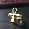 Ankh Ring Taille 7-12 Egyptien Clé du Nil Men / Femmes Gift Classic Africa Bijoux Egypte Anneaux en acier inoxydable3786391