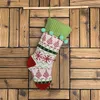 Christmas stock hanging socks large jacquard knit Sock Ornament Decor Hosiery Xmas kids Gift Candy Bag ZWL49