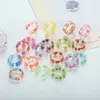 2022 Ny fruktmönsterharts Acrylic Chunky Ring för kvinnor Färgglada Ringar Smycken Gifts