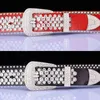 Lüks kadın039s Strass Belt Digner Siyah ve Kırmızı Geniş Band Beat Jeans Diamond Real Leathe Taille Bandecsu18561584012957