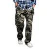 Trendy Camouflage Cargo Pants Men Casual Cotton Straight Loose Baggy Trousers Military Army Style Tactical Plus Size Clothing