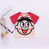 Kinderen Korte Mouw T-shirt Leuke Cartoon Kinderen Jongens T-shirt Zomer Katoenen Patchwork Tops Tees Toddler Baby T-shirt 210713