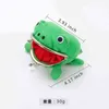 Whole 20Pcs Frog Coin Purse Keychain Cute Cartoon Flannel Wallet Key Coin holder Narutos Cosplay Plush Toy School Prize Gift H213E