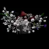 Headpieces silver Crystal Women Headpieces Combs Bridal Hair Accessories Wedding Jewelry Bridal Head Decoration Ornament