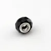 100Pcs Faceted Black Crystal Glass Big Hole Spacers Beads For Jewelry Making Bracelet Necklace DIY Accessories D-107