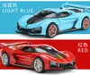 1/24 Diecasts Simulatie S9 Model Sport Auto Cool Speelgoed Uitlaateffecten Spuitlamp Legering Body One Sleutel Open Butterfly Deur